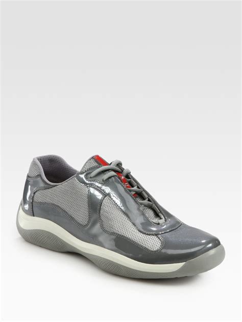 prada american cup grey|Prada America's Cup sneakers.